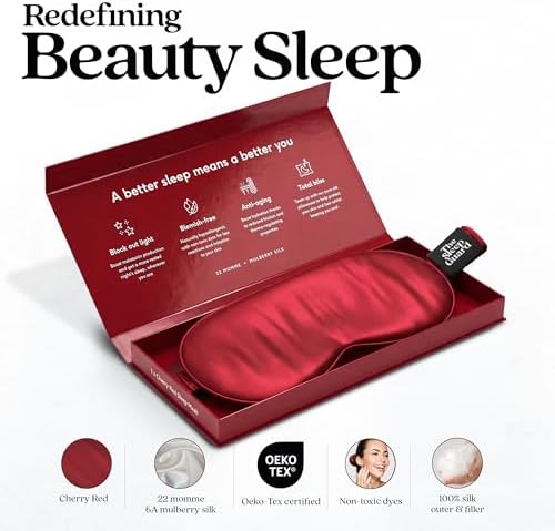 TheSleepGuard Pure Silk Sleep Mask [100% 6A Mulberry Silk, 22 Momme] Light Blocking Travel Essentials. Eye Masks for Sleeping. Black Oeko-Tex Blindfold. Eye Covers for Men & Women - Image 2
