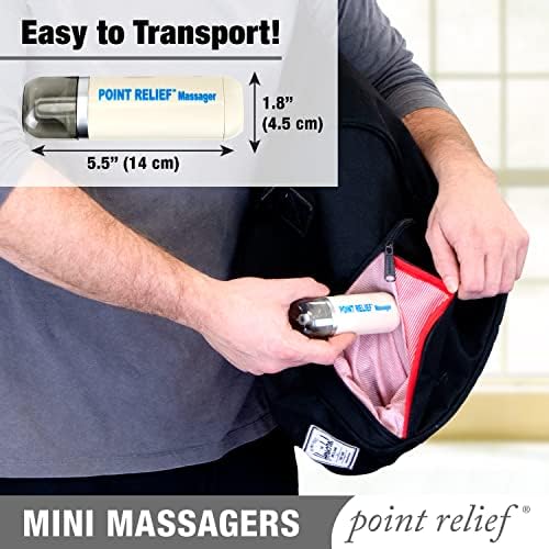 Point Relief 14-1050 Mini Massager for Handheld Targeted Massage Therapy Relieve Muscle Pain - Image 5
