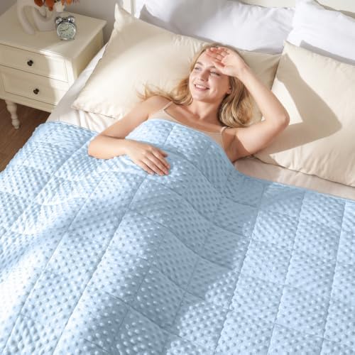 Uttermara Cooling Weighted Blanket for Adults, 15 lbs Queen Size 60" x 80" - Image 2