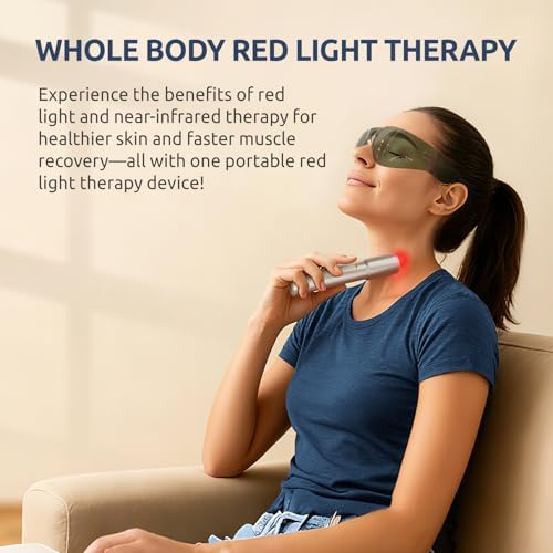 Red Light Therapy: A high-Intensity red Light Therapy Wand Featuring Five Distinct wavelength Light Beads, Designed for Treating Joint and Muscle Pain Throughout the Body and for Facial Care. - Image 5