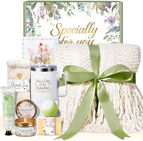 Birthday Gifts for Women Gift Basket Self Care Gifts for Her, Spa Gifts Get Well Soon Gift, Thinking of You Gift Set Care Package for Women, Graduation Gift for Her Gift Box for Best Friend Sister by BodyRefresh