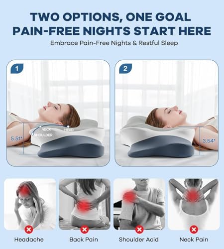 DONAMA Cervical Pillow for Neck and Shoulder Pain Relief - Image 2