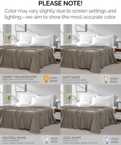 Oversized Full Size Flat Sheets Only 2 Pack Wrinkle Free 80x94 Dark Taupe - Image 5