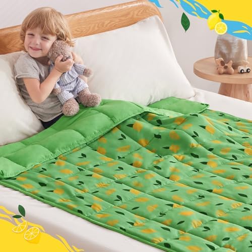 anfie Weighted Blanket(48"x72" 10lbs) Weighted Blanket Cooling Blanket for Resting,Throw Size Breathable Blanket with Premium Glass Bead(Lime Green) - Image 4