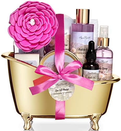 Aqua Elegante Spa Gift Basket For Women - Lavender & Chamomile by AquaElegante