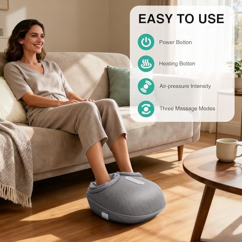 Medcursor Foot Massager with Heat, Shiatsu Deep Kneading - Image 2