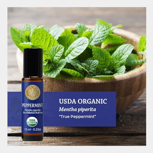 Silk Road Organic Peppermint Essential Oil Cooling Roll-On, USDA Certified - Image 6