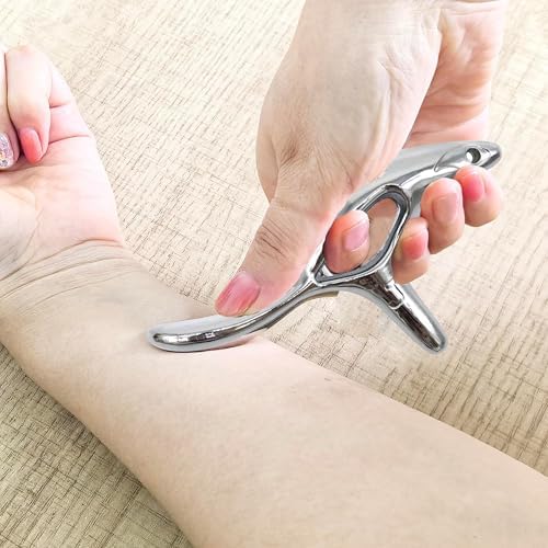 Zinc Alloy Trigger Point Massage Tool for Deep Tissue Massage& Acupressure Body Gua Sha Tool, Muscle Scraper Neck Massager Fascia Blasterfor Full Body Pain Relief - Image 6
