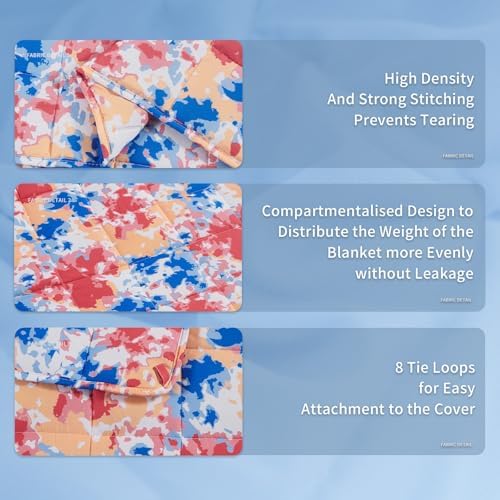 Topcee Weighted Blanket for Adults (20 lbs, 60" x 80") Queen Size Soft Cooling Heavy Blanket Sleeping, Apply to 190-210 lbs Body, Thick Breathable Blanket with Glass Bead, Easy Care - Image 5