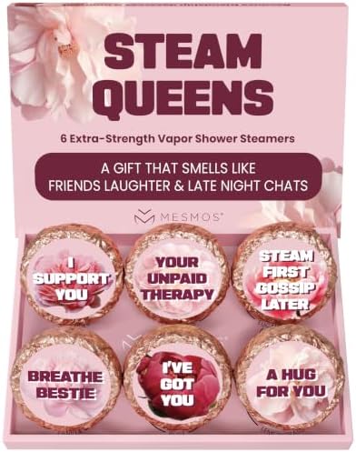 Shower Steamers Aromatherapy 6 Pack Best Friend Gift for Women Birthday, Friendship Present, Self Care Gifts for Women, Shower Tablets by MesmorizingMemoriesMoments