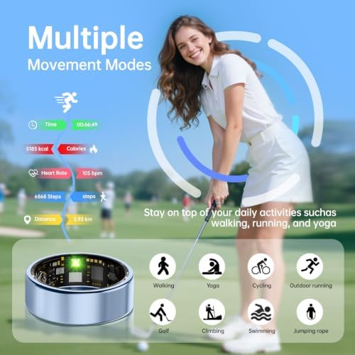 Smart Ring for Women & Men, Health Tracker Ring, Fitness Tracker Ring - Image 4