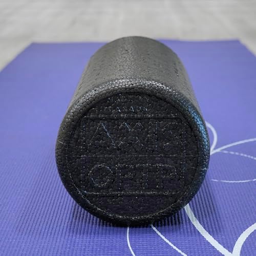OPTP AXIS Firm Density Foam Roller – Round, Black, 12"L X 6" - Image 5