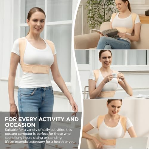Vicorrect Posture Corrector for Women and Men, Adjustable Upper Back Brace for Clavicle Support and Providing Pain Relief from Neck, Shoulder, and Upper Back - Image 6