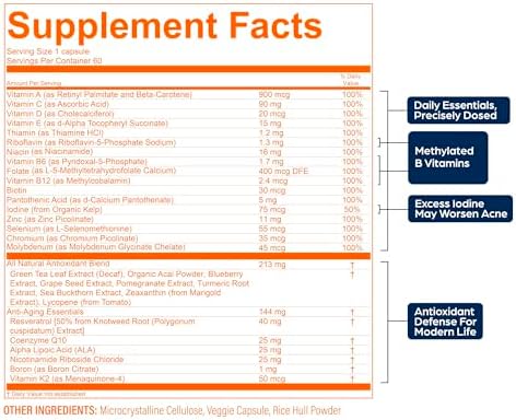 PS Longevity Anti-Aging Multivitamin, Urolithin A & CoQ10, 60 Day Refill - Image 6