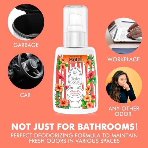 THE GOOD SOUL PROJECT Toilet Spray, Hibiscus Blossom, Bathroom Toilet Odor Eliminator, Air Freshener for Home, 2 Fl Oz Each Pocket Travel Size(2 Pack) - Image 6
