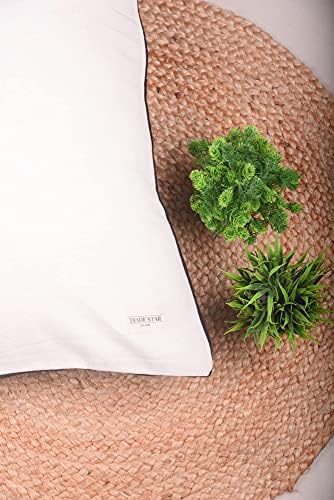 Trade Star Designer Body Pillow Cover 14x36 100% Cotton Throw Pilllow Cover Handmade Large Mudcloth Pillow Case Decorative Boho Style Cover for Farmhouse Inches (Black, Alma) - Image 3