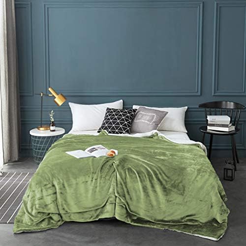 LBRO2M Sherpa Fleece Bed Blanket Super Soft Plush Warm Throw Twin 65"X90" - Image 2