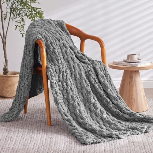 Knitted Weighted Blanket for Adult, No Beads Heavy Blanket 36"x48" 3lbs - Image 2