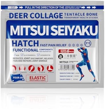 Pain Relief Patch, DRMITSUI Patches for Back, Neck, Shoulder and Knee Discomfort, Up to 8 Hour Comfort, Flexible Patch for Muscle and Joint Soreness, 6 Count by DRMITSUI
