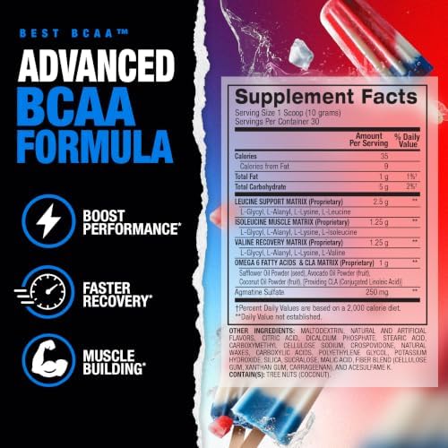 BPI Sports Best BCAA Powder Rainbow Ice (30 Servings) *Limited, 30 Servings - Image 2