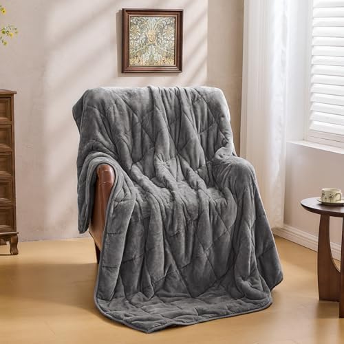 Ultra Soft Sherpa Weighted Blanket for Adults, 48"x72" 12lbs Heavy Blankets - Image 7