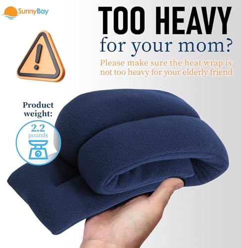 SunnyBay Heating Pad, Neck and Shoulder Wrap, 26x4 inch, 2 Pack - Image 5