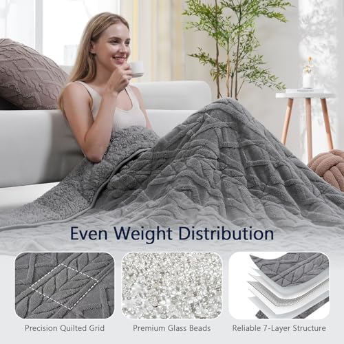 Mr. Sandman Weighted Blankets for Adults, Queen Size 60 x 80 Inches, 15lbs - Image 4