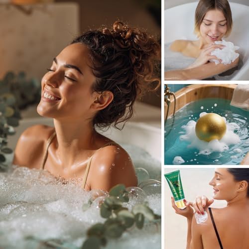 Eucalyptus Spa Gifts Set Bath Kit, Perfect Spa Gift Baskets for Women & Men - Image 6