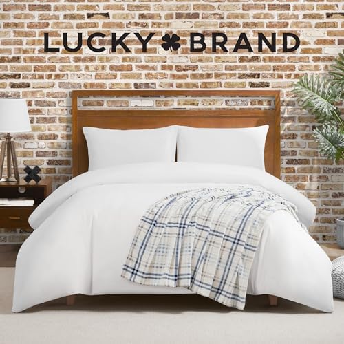 Lucky Brand Camper Plaid Blue 50"x70" Cozy Plush Blanket - Premium Microfiber Throw for Luxurious Comfort and Style - Image 5