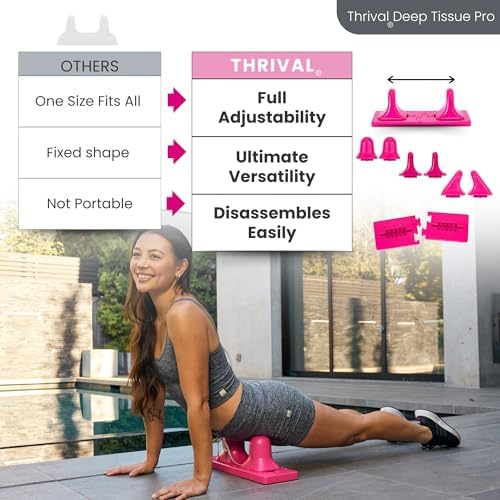Thrival Deep Tissue Pro, Adjustable Psoas Muscle Release Tool, Pink - Image 5