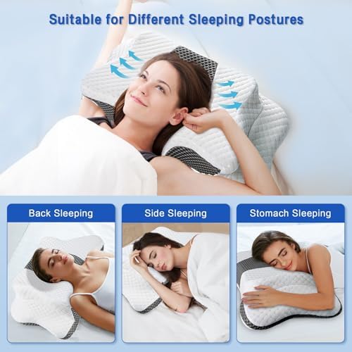 Pain Relief Cervical Pillow for Neck Support,Adjustable Ergonomic Pillow - Image 4