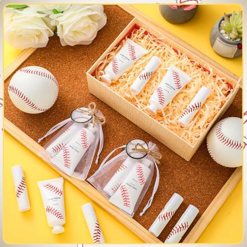 144 Pcs Baseball Lip Balm Hand Cream Party Favor Gifts - Image 3