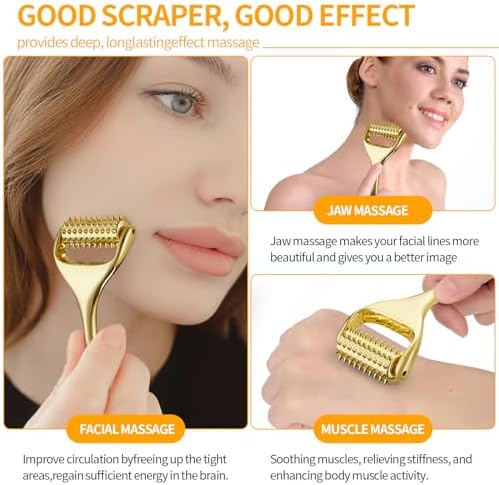 Running man Acupuncture Roller-Skin Care Face Massager, Face Acupressure Roller-Deep Tissue Massage Tool for Face, Massage Roller-Muscle Pain Relief and Musle Relaxation,Mothers Day Gifts for Mom - Image 2