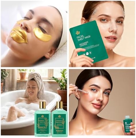 25 Pcs Mother's Day Gift, Eucalyptus Bath & Body Gift Set for Women, Hydrating Skin Care Set, Spa & Self Care Gift, Cosmetic Bag, Necklace, Christmas, Birthday, Anniversary, Mom, Wife - Image 4