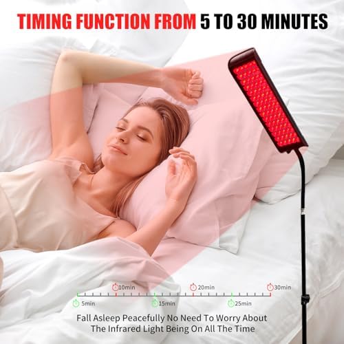 Red Light Therapy for Body and Face, cabpay Red Infrared Light Therapy Lamp with Stand Led 660nm Red Light-Therapy& 850nm Infrared Light Device for Face Knee Body, Skin Care at Home - Image 5