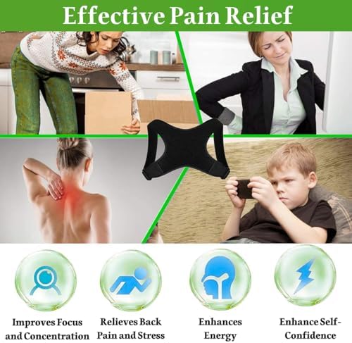 Posture Corrector for Men, Comfortable Straightener Posture Corrector, Breathable Back Brace for Men Lower Back, Back Support Brace, Spine, Shoulder and Neck Pain Relief - Image 3