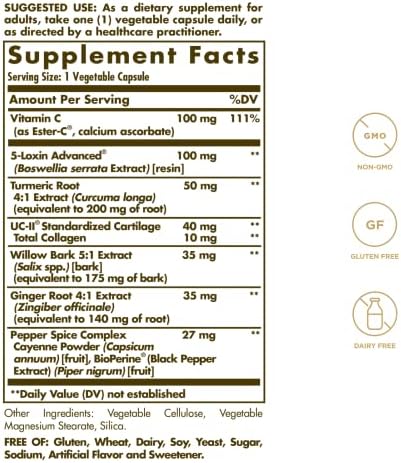 Solgar No. 7, Joint Support & Comfort Supplement, 105 Vegetable Capsules - Image 2