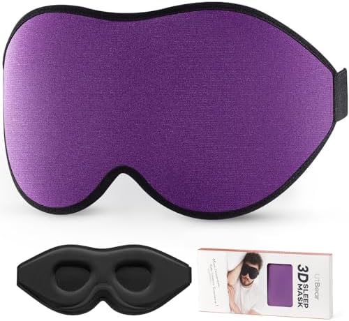 LitBear Sleep Mask for Side Sleeper Women Men, Eye Mask for Sleeping by LitBear