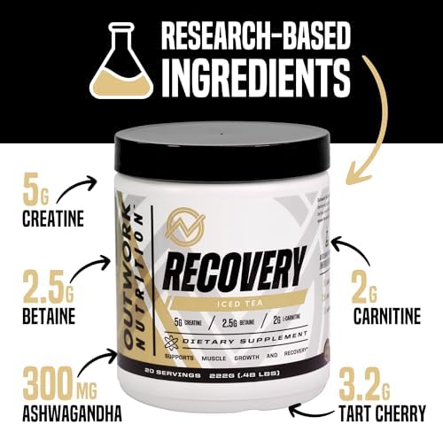 Outwork Nutrition Post Workout Recovery Powder (Iced Tea) - Image 3