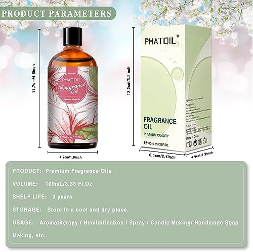 PHATOIL Japanese Magnolia Fragrance Oil for Diffuser Aromatherapy 3.38FL.OZ - Image 3