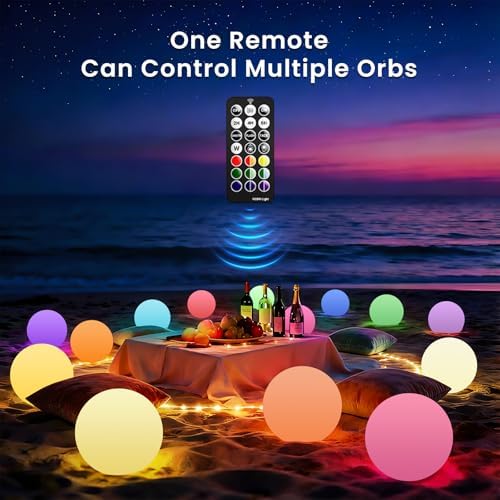 LOFTEK Floating Pool Lights, 6-inch Rechargeable LED Ball Light, Hangable - Image 6
