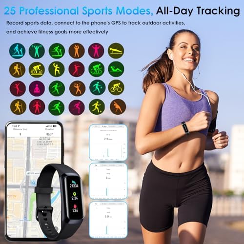 Fitness Tracker – Heart Rate Blood Oxygen Blood Pressure Temp Sleep Calorie - Image 4