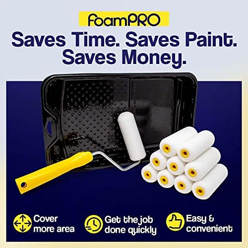 Foampro 165-10 "Fine Finisher" 4" Foam roller Refills Pk/10 - Image 6