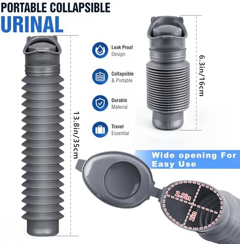 Portable Urinal, Portable Car Urinal for Men and Women, 750ml, Leakproof - Image 2