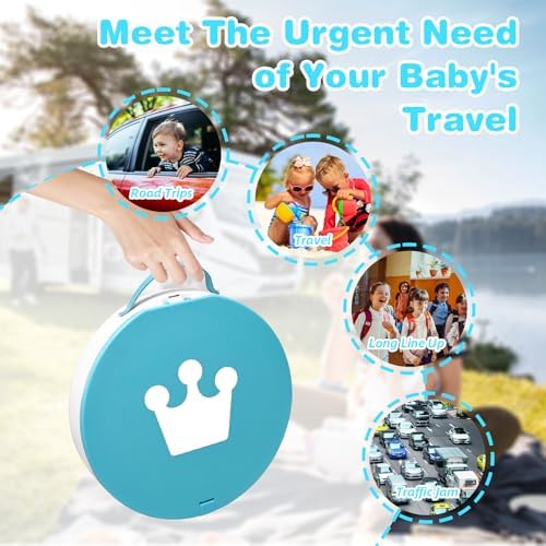 Portable Potty for Toddlers, Foldable Travel Potty with 5-Second Fold, Splash-Proof, Standalone Emergency Toilet with 3 Roll Waste Bags, Road Trips, Camping, Car, Outdoor (Blue) - Image 4