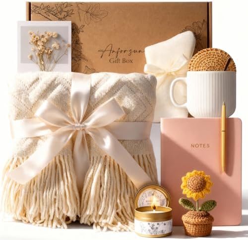 Birthday Gift for Women Friendship, Gifts for Women Birthday Unique Self Care, Gifts Basket for Best Friend, Sister, Mom, Teen Girls, Wife, Girlfriend, Coworker by Anforsun
