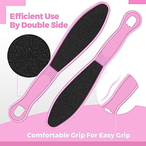 Minatee 100 Pcs Pedicure Foot File Double Sided Foot Sander Scraper, Pink - Image 3
