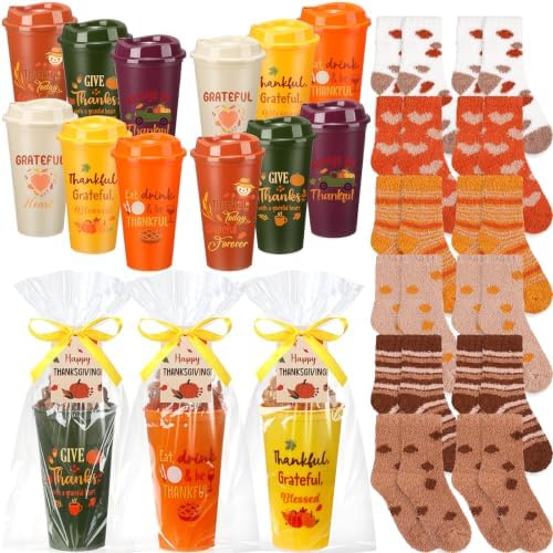 Glitopper 12 Sets/ 49 Pcs Fall Thanksgiving Bulk Gifts for Women Coworkers by Glitopper