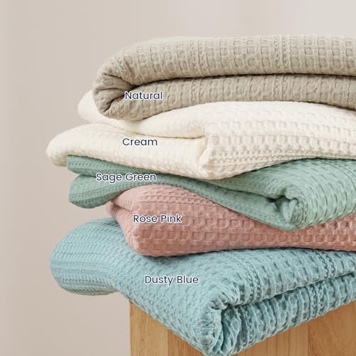 PHF Lightweight Waffle Weave Throw Blanket 50"x 60", Soft Woven Summer Blanket for Hot Sleepers - Aesthetic Home Decor for Couch Bed Sofa, Pet Friendly, Black - Image 7
