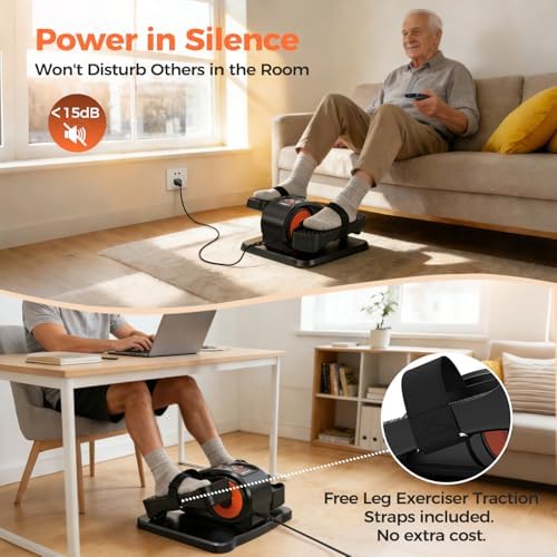 ESL Under Desk Elliptical, Electric Elliptical Leg Exerciser for Seniors - Image 5